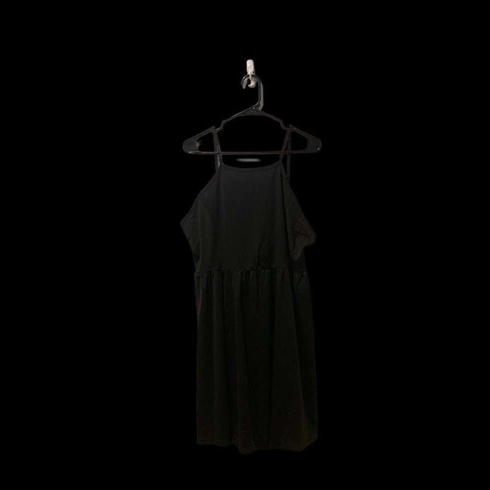 Acevog Women's Black Spaghetti Strap Prom Dress